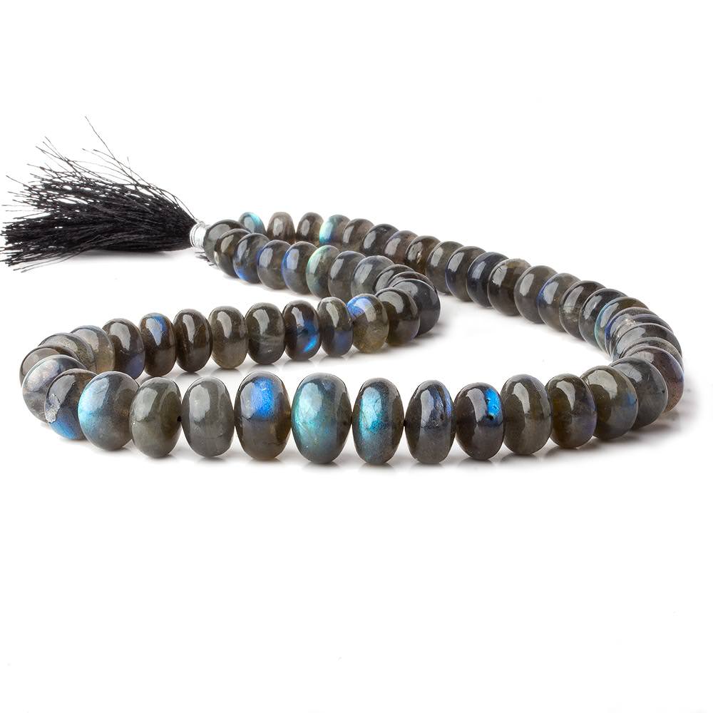 10-15mm Labradorite plain rondelle beads 17 inch 58 pieces AA