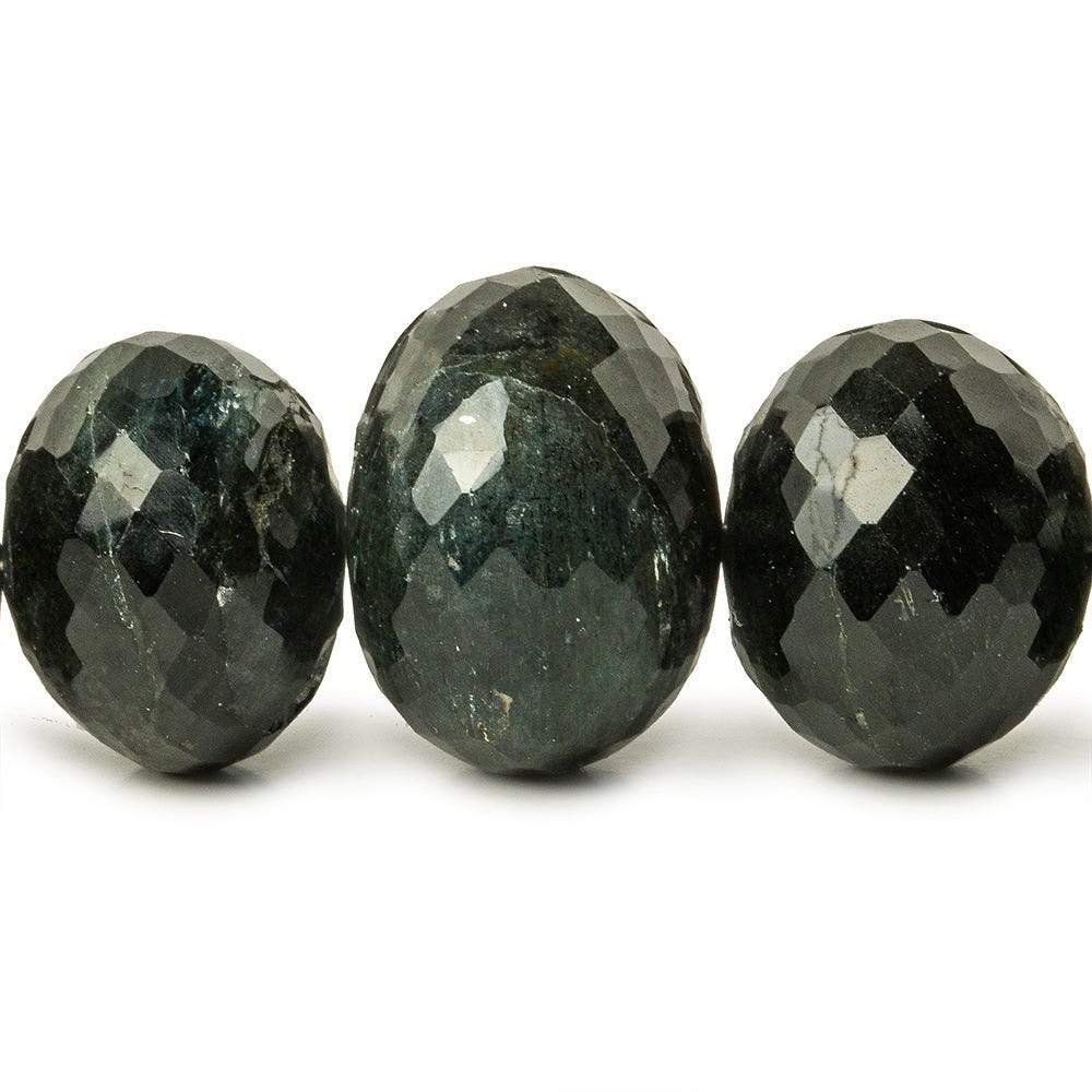 10-16mm Moss Aquamarine Faceted Rondelle Beads 16 inch 49 pieces