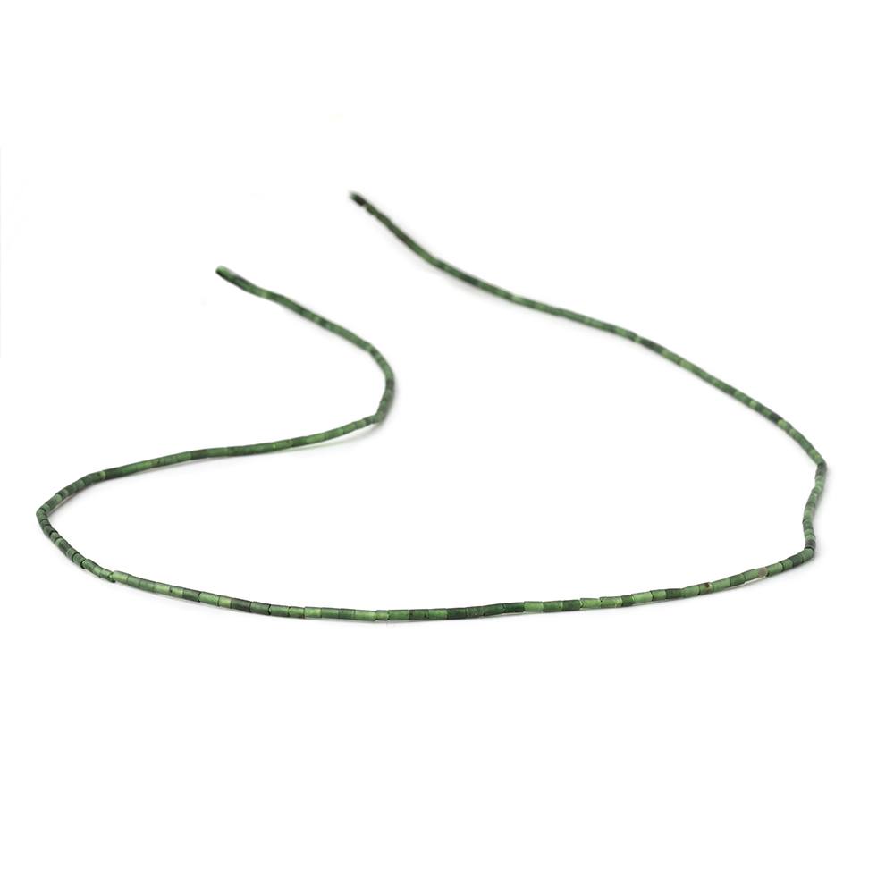 1.2-1.4mm Jade Hand Cut Tube Beads 15 inch 184 pieces
