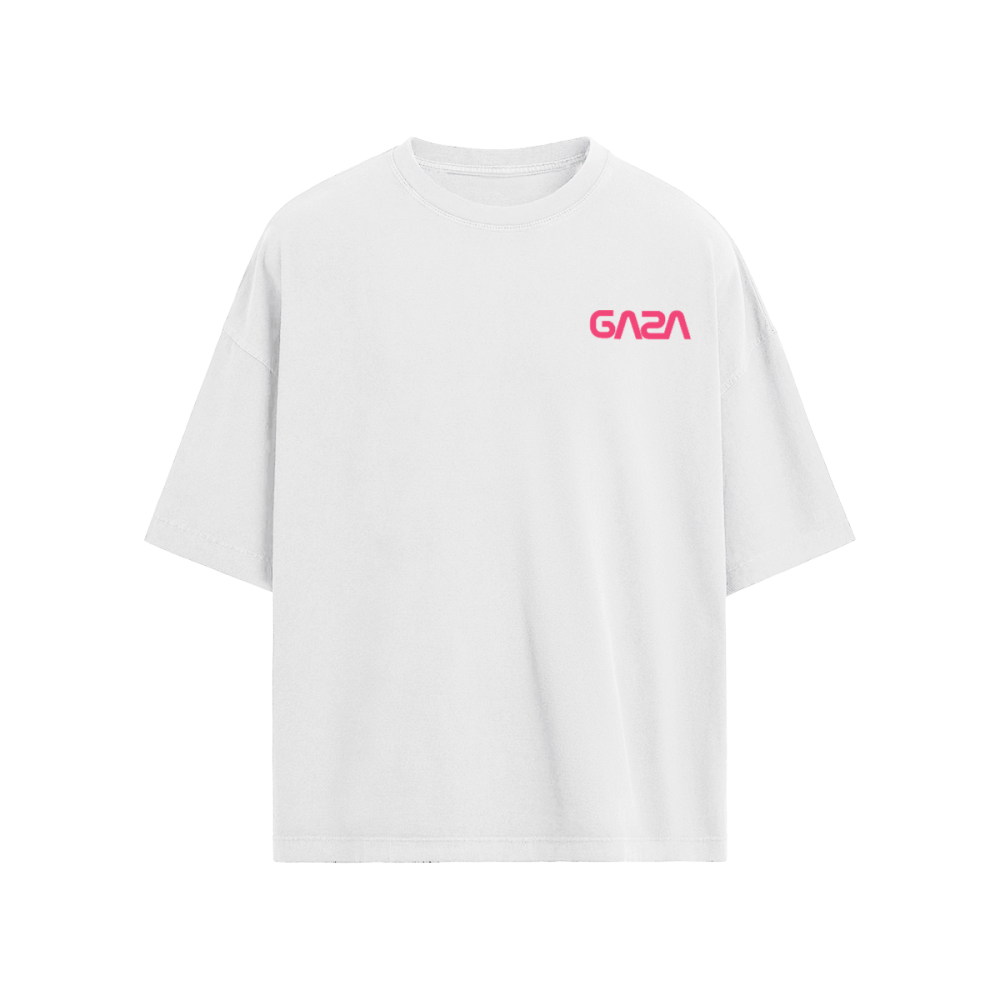 NASA Script GAZA Oversized T-shirt