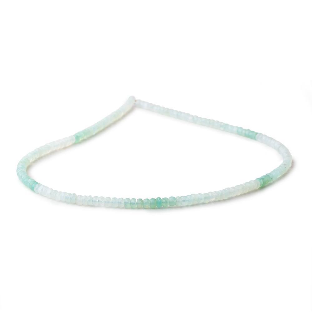 4mm Blue Peruvian Opal Faceted Rondelle Beads 16 inch 180 pieces