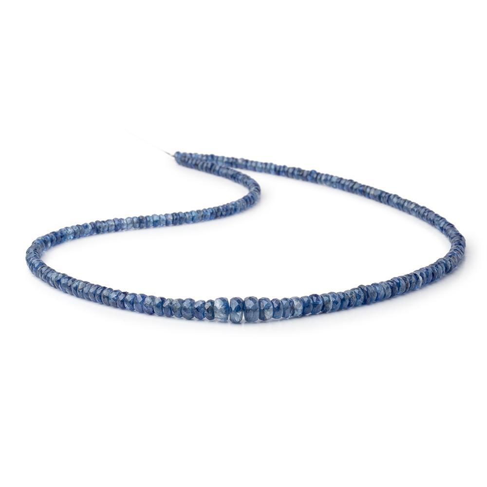 3.5-6mm Kyanite Faceted Rondelle Beads 18 inch 187 pieces AA