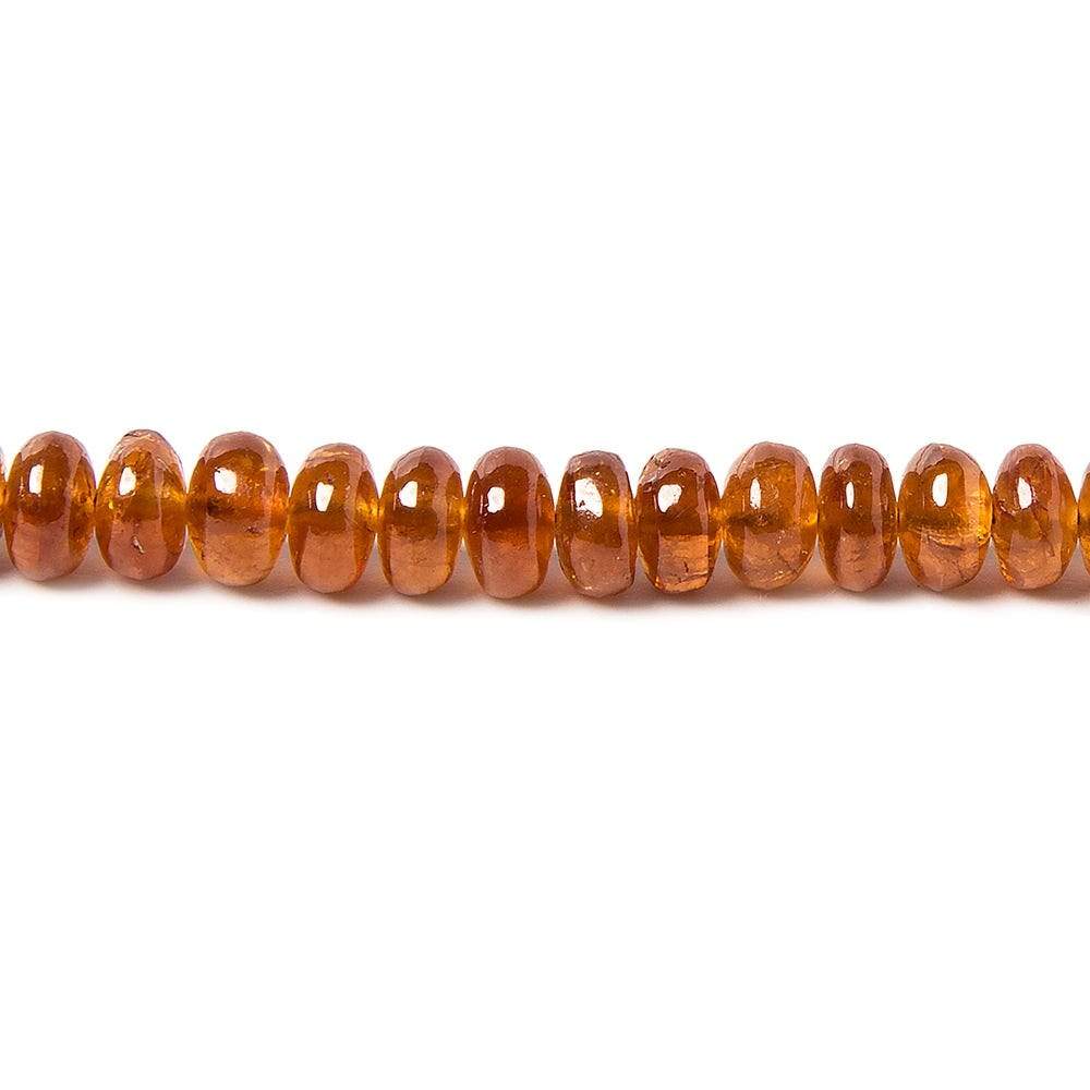 4-5mm Mandarin Garnet Plain Rondelle Beads 16 inch 150 pieces