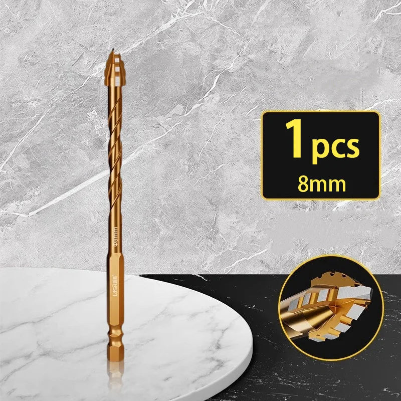 Alloy Drill Bit Eccentric Multifunctional Tile Glass Cement Metal Ceramic Wood Plastic Hole Saw Triangle Size 6Mm 8Mm 10Mm 12Mm