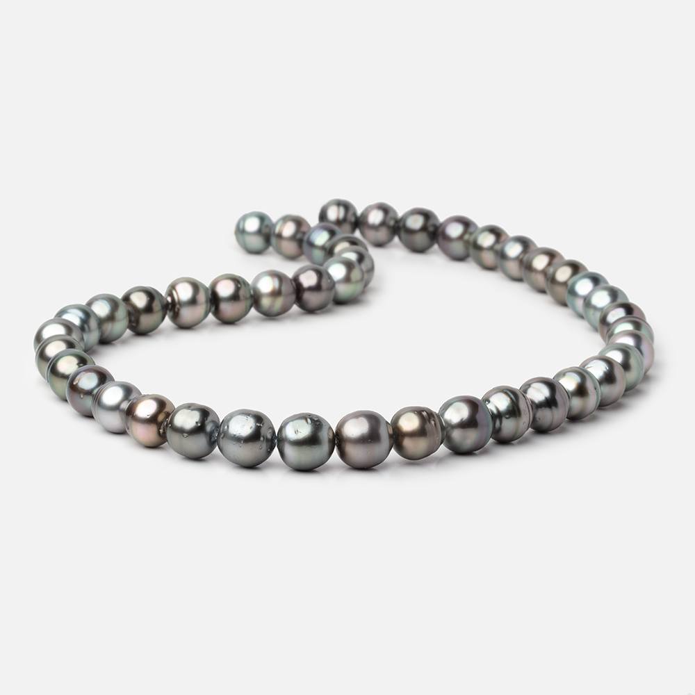 8-9mm Peacock Tahitian Saltwater Pearl Beads 16 inch 48 pieces A