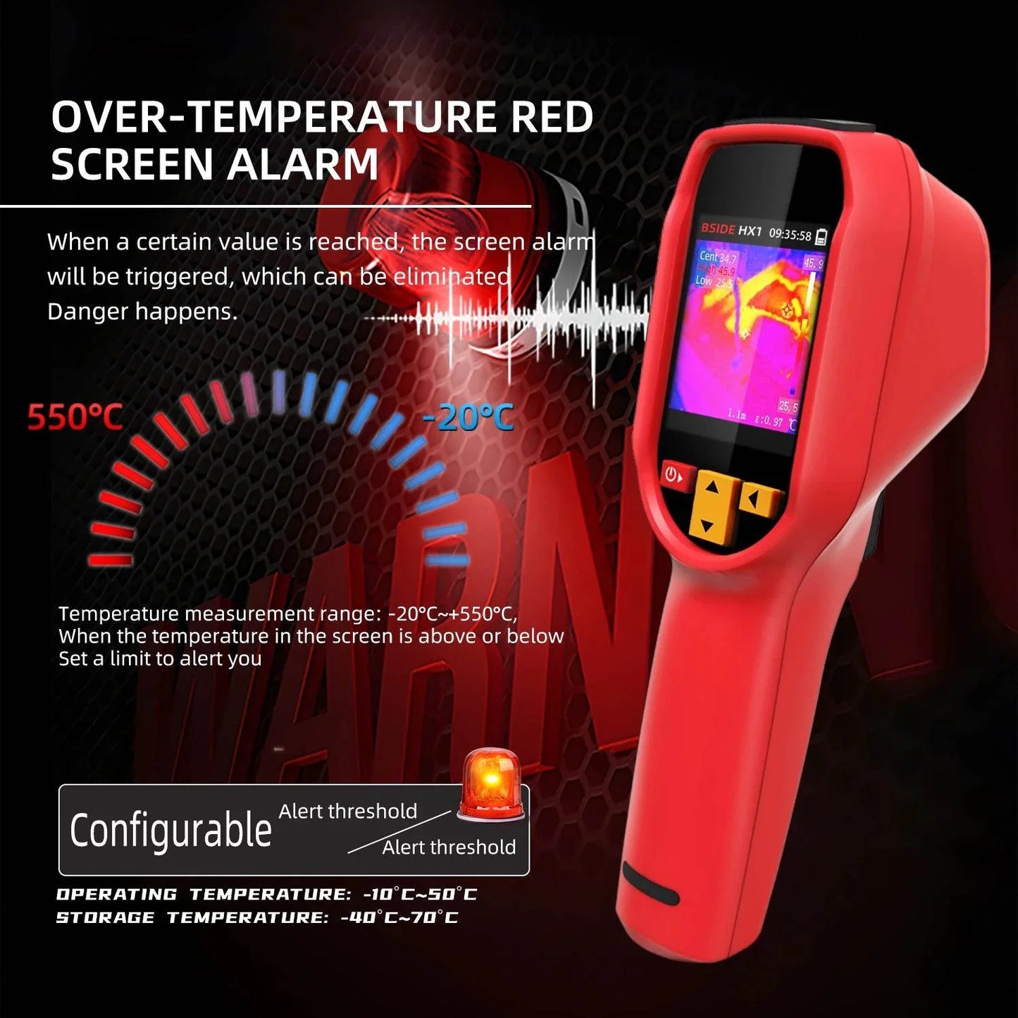 HX1 Thermal Imager Camera Handheld 240x240 Resolution