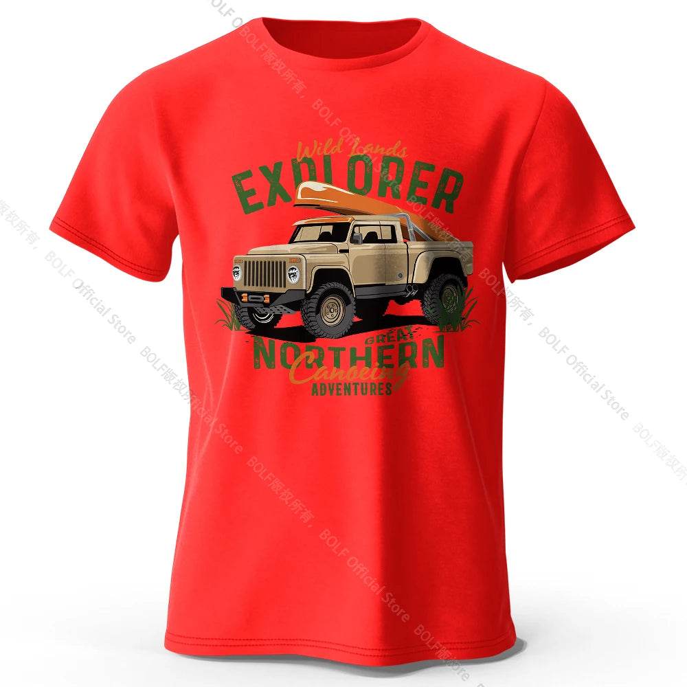 Military Off-Road Unisex WWII Jeep Graphic T-Shirt 100% Cotton