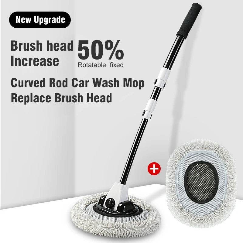 2022 New 15 Degree Bend Car Cleaning Brush with Telescoping Handle
