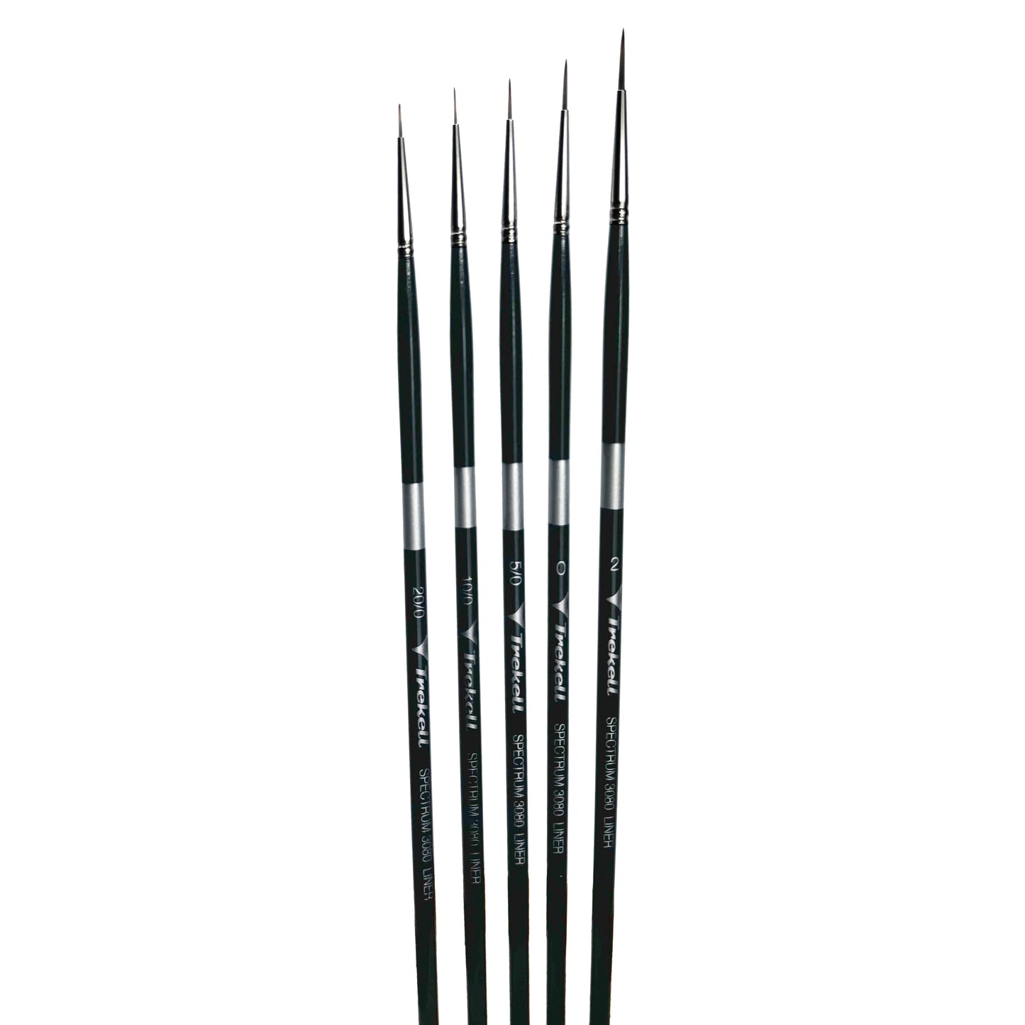 Trekell Spectrum Long Handle Artist Brush - Complete Brush Set - Liner