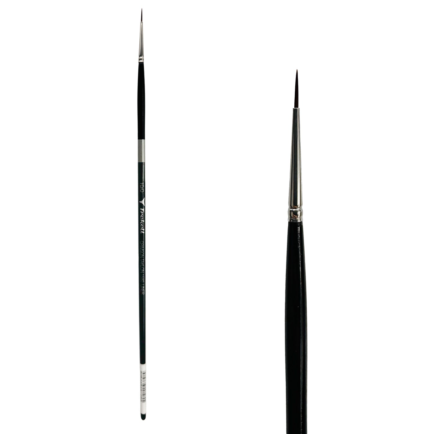 Trekell Crimson Taklon Long Handle Artist Brush - Size #10/0 Liner