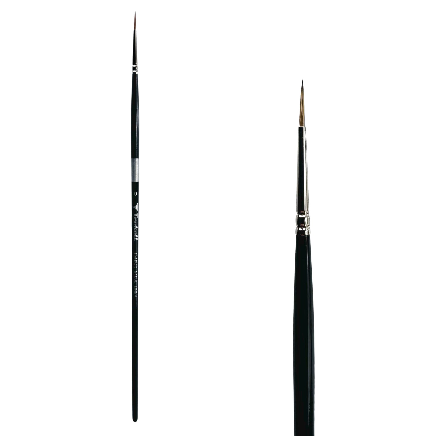 Trekell Legion Synthetic Mongoose Long Handle Artist Brush - Size #0 Liner