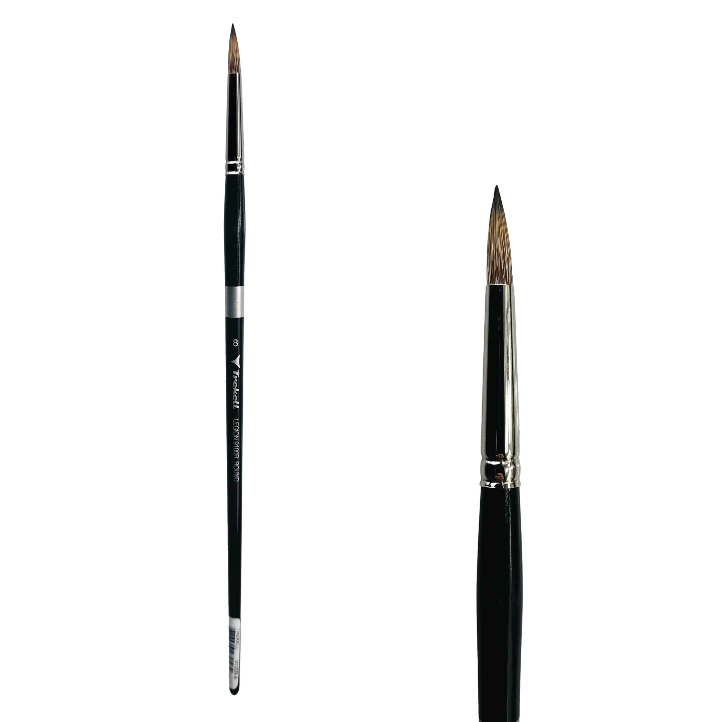 Trekell Legion Synthetic Mongoose Long Handle Artist Brush - Size #8 Round