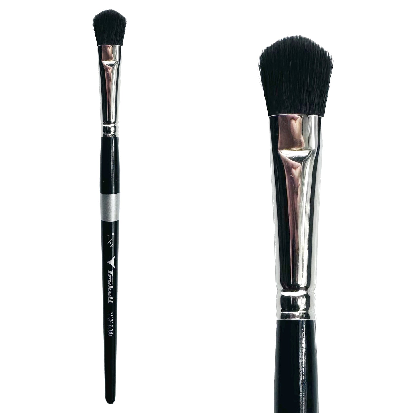 Trekell Mop Short Handle Artist Brush - Size 1/2" Oval Mop