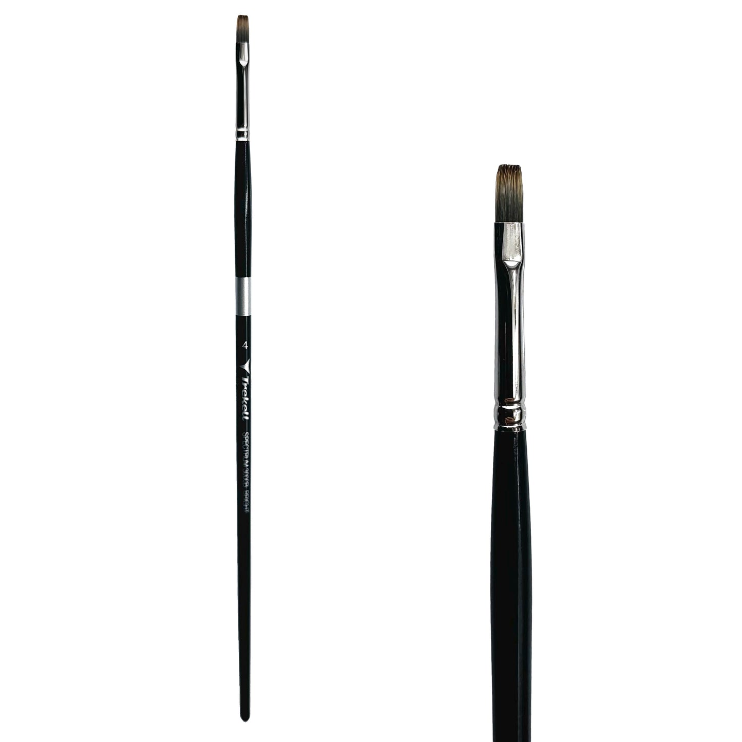 Trekell Spectrum Long Handle Artist Brush - Size #4 Bright