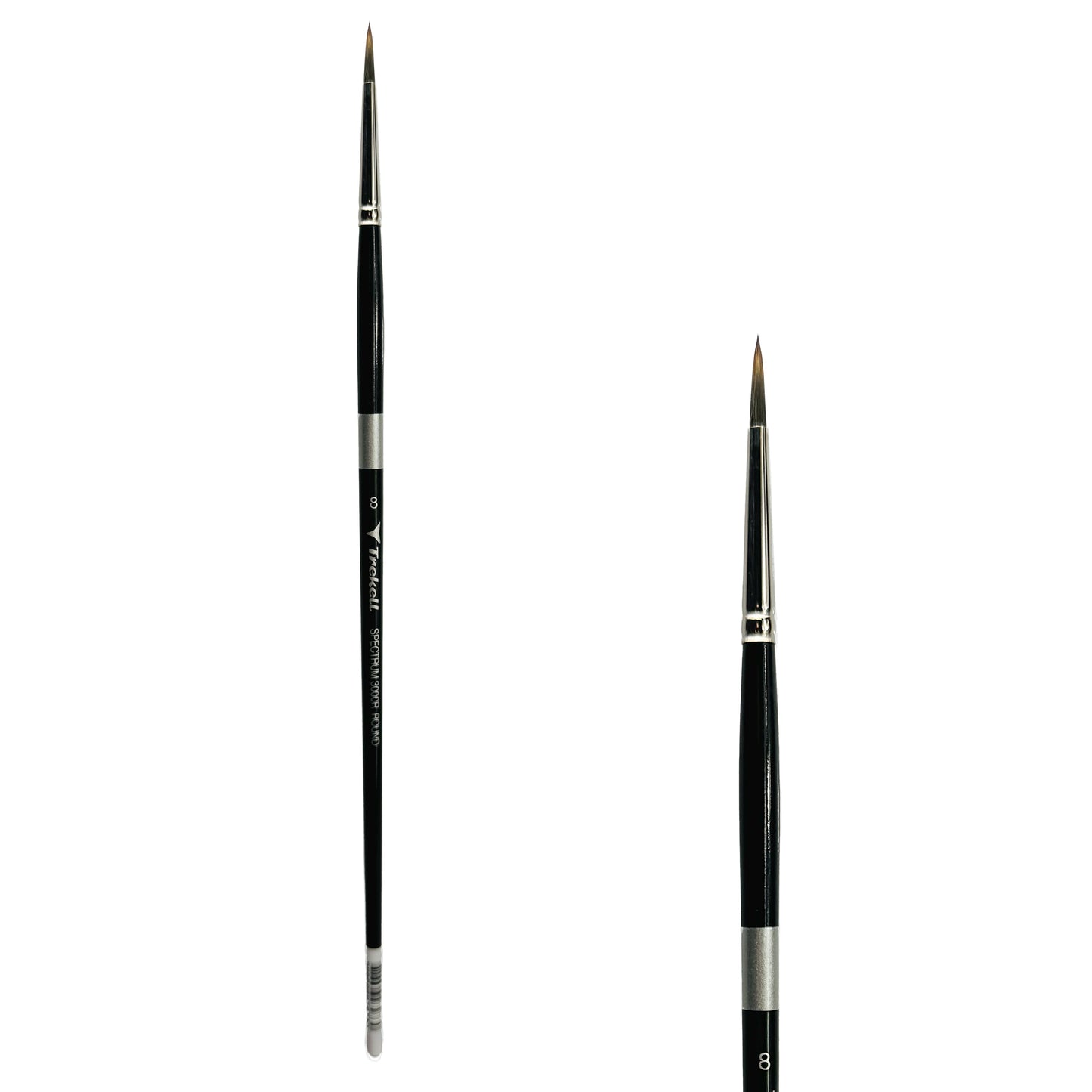 Trekell Spectrum Long Handle Artist Brush - Size #8 Round