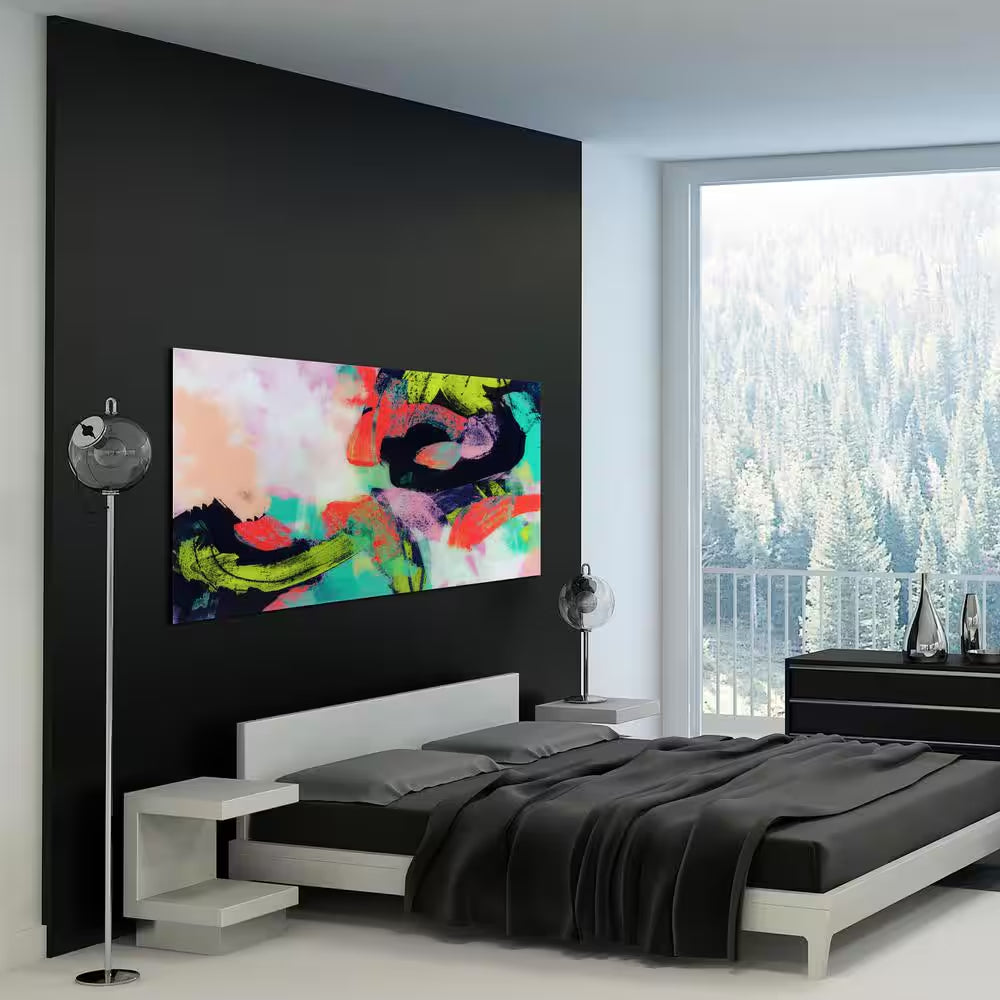 "Colorful" Frameless Free Floating Tempered Art Glass by EAD Art Coop Wall Art