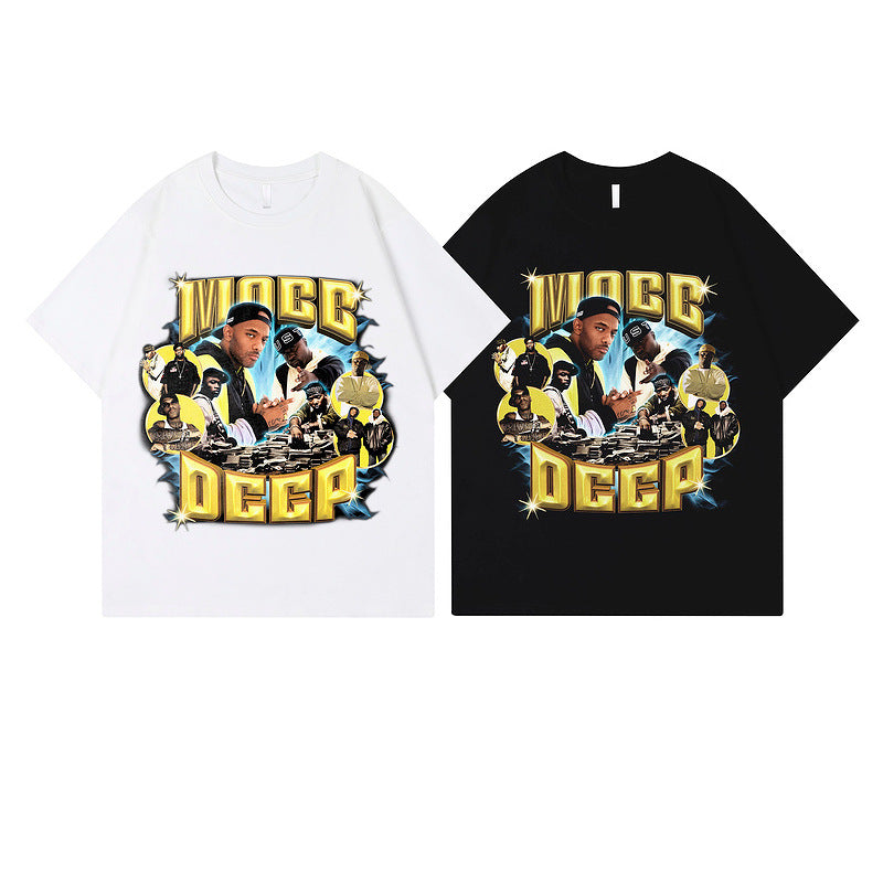 Men's Summer Short Sleeve T-Shirt Digital Direct Printing