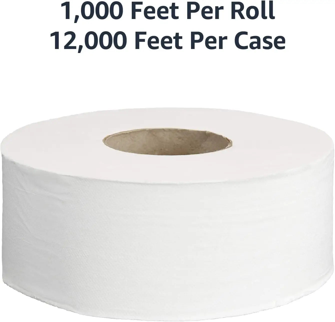 2-Ply White 9' Jumbo Roll Toilet Paper | Bulk for Business | Septic Safe | Universal Dispensers Compatible | FSC Certified
