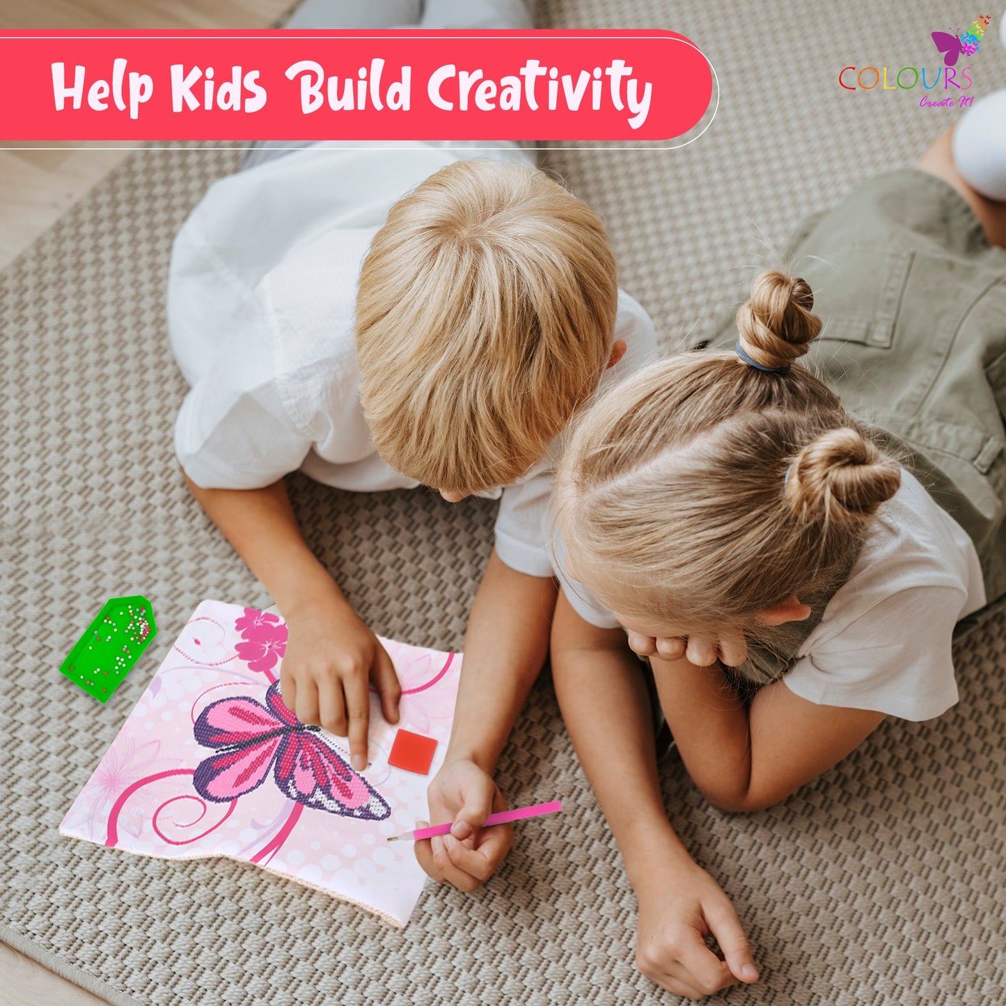 Diamond Art Pillowcase Kit - Butterfly