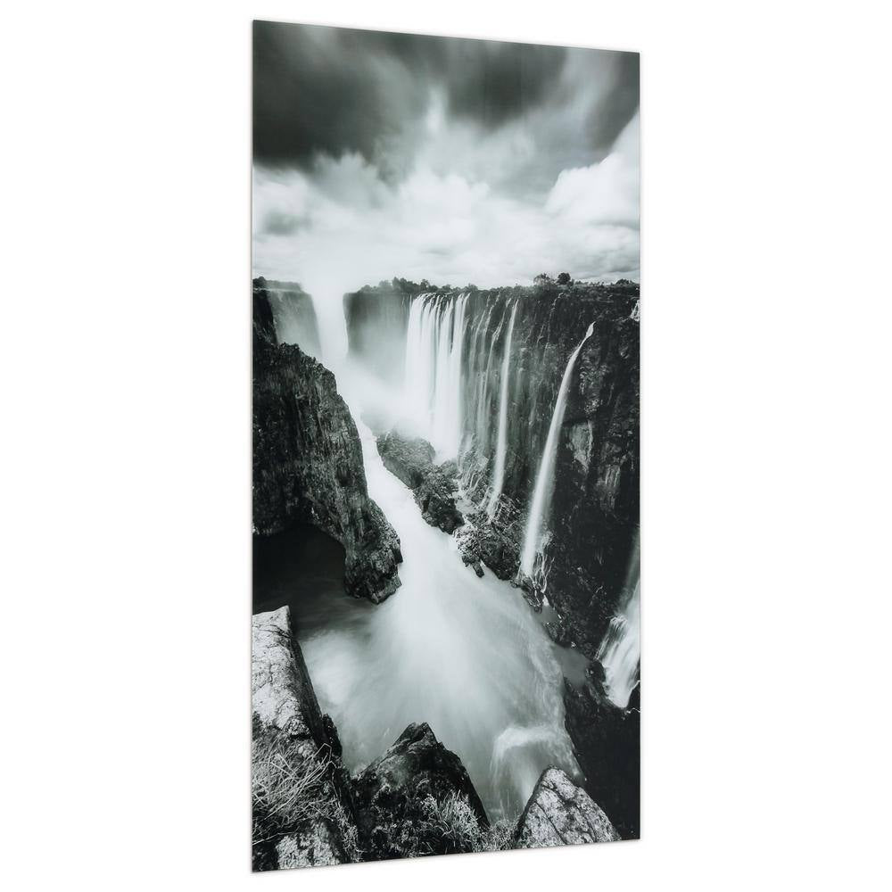 "The Falls" Frameless Free Floating Tempered Art Glass by EAD Art Coop Wall Art