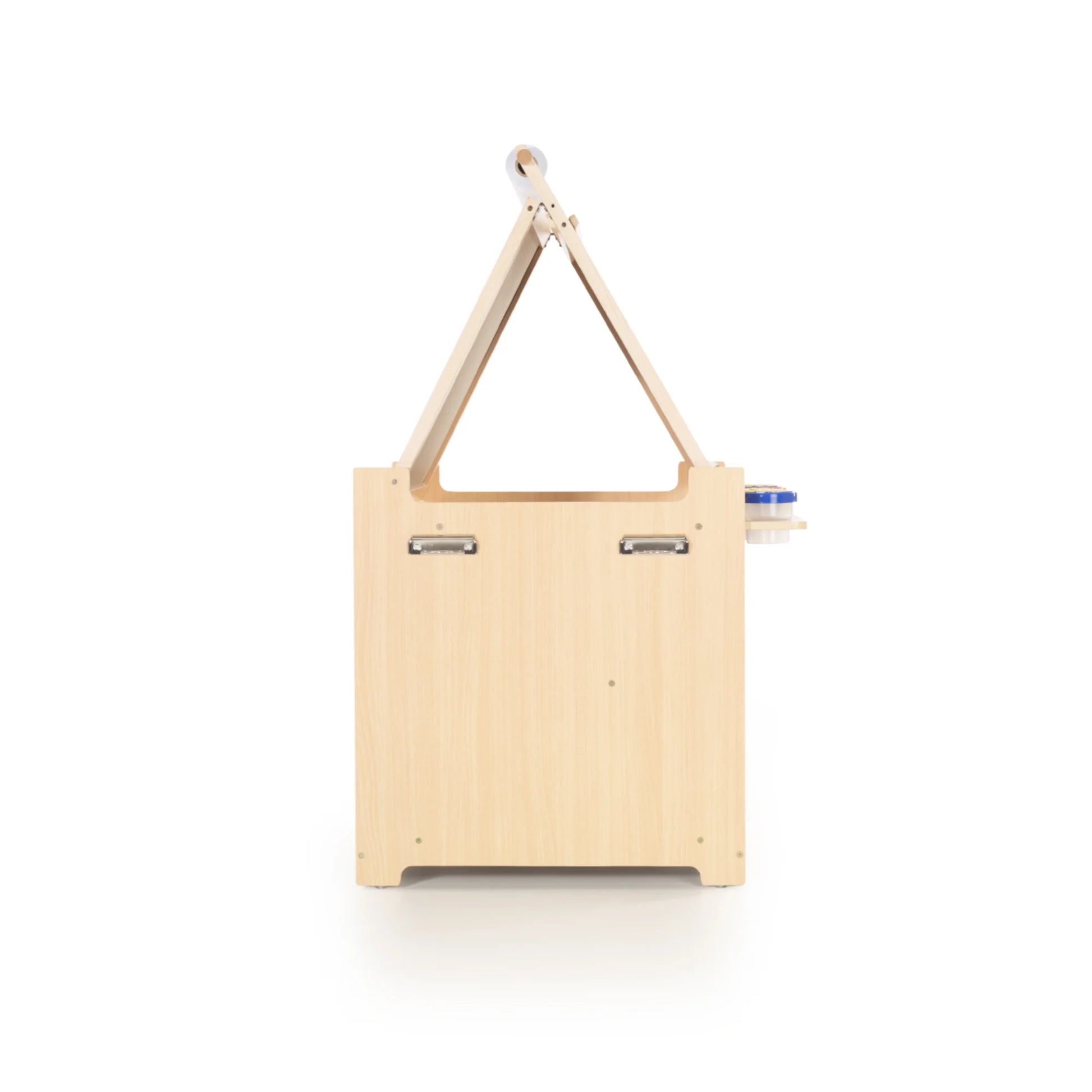 Kids Desk to Easel Art Cart - Natural: Wooden Toddler Art Activity Center with Chalkboard and Art Easel for Kids