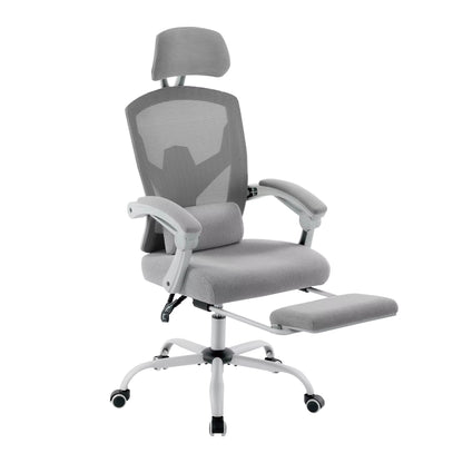 Ergonomic Reclining High Back Mesh Living Room Rocking Gaming Chair Computer Desk Swivel Rolling Lumbar Support Pillow