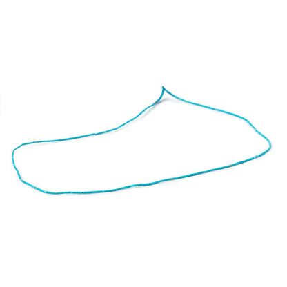 0.9mm Turquoise Howlite Handcut Plain Tube Beads 15.5 inch 350 pieces