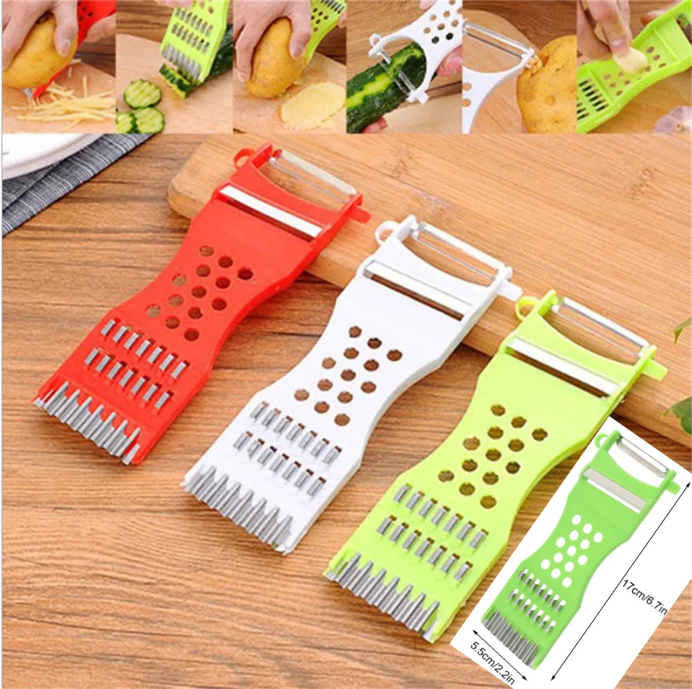 Multifunctional Vegetable Peeler Plastic Fruit Grater Stainless Steel Fruit Cutter Cooking Gadgets New Kitchen Utensils