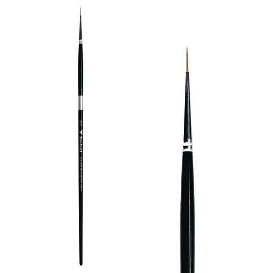 Trekell Golden Taklon Long Handle Artist Brush -  Size #10/0 Liner