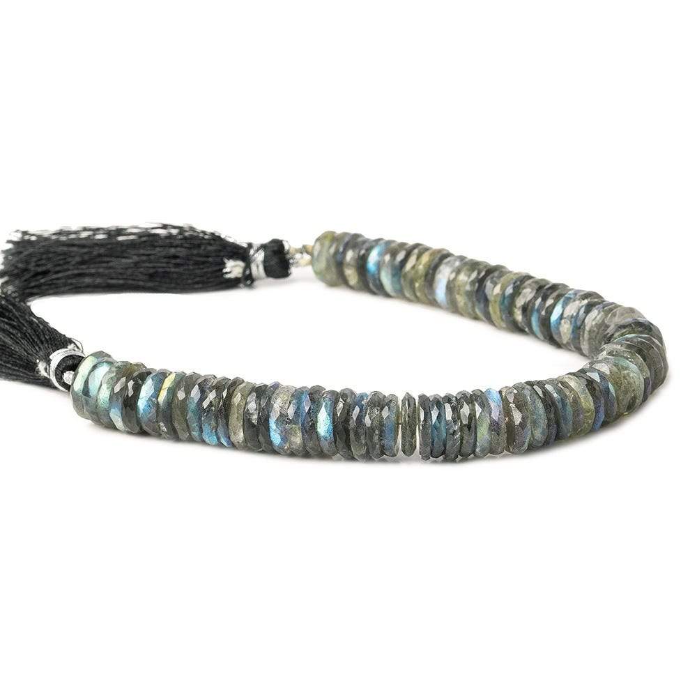 10-15mm Labradorite faceted heshi beads 7.25 inches 65 pieces