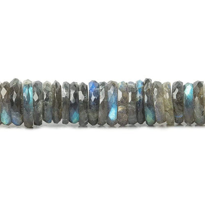 10-15mm Labradorite faceted heshi beads 7.25 inches 65 pieces