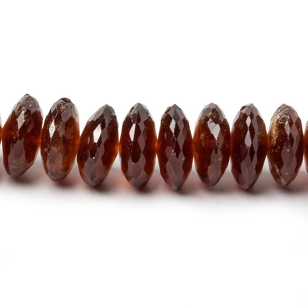 10-11mm Hessonite Garnet German Faceted Rondelle 16 inch 97 pieces
