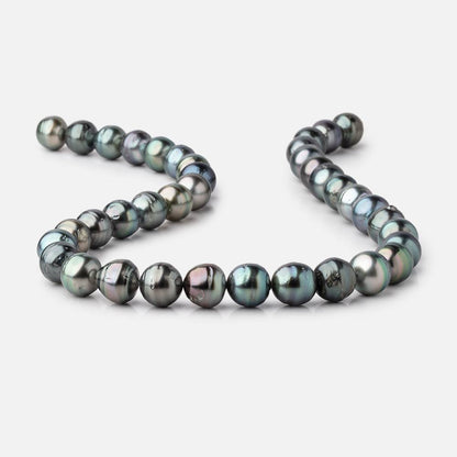 10-11mm Tahitian Saltwater Pearls 16 inch 38 Beads AA