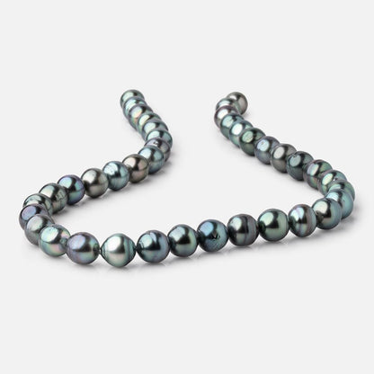 10-11mm Tahitian Saltwater Pearls 16 inch 39 Beads AA