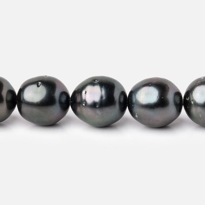 10-12mm Peacock Tahitian Round Saltwater Pearl strand 16 inch 35 pieces