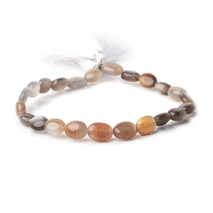 10-12mm Sunstone & Moonstone Plain Oval Beads 9 inch 23 pieces