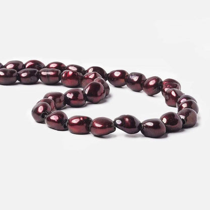 10-12mm Wine Baroque   2.5mm large hole Pearls 15 in. 32 pcs