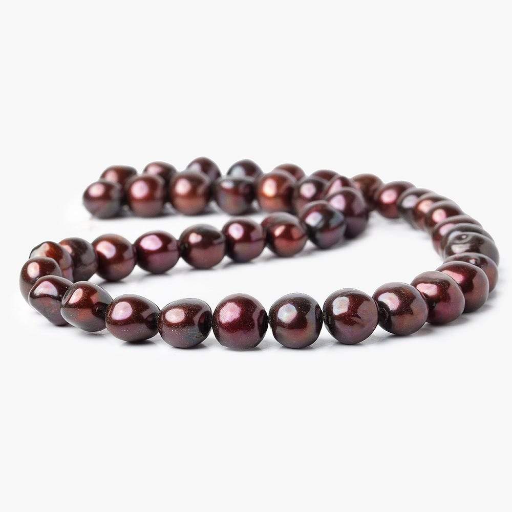 10-12mm Wine Baroque Pearls, 15 inch, 42 pieces