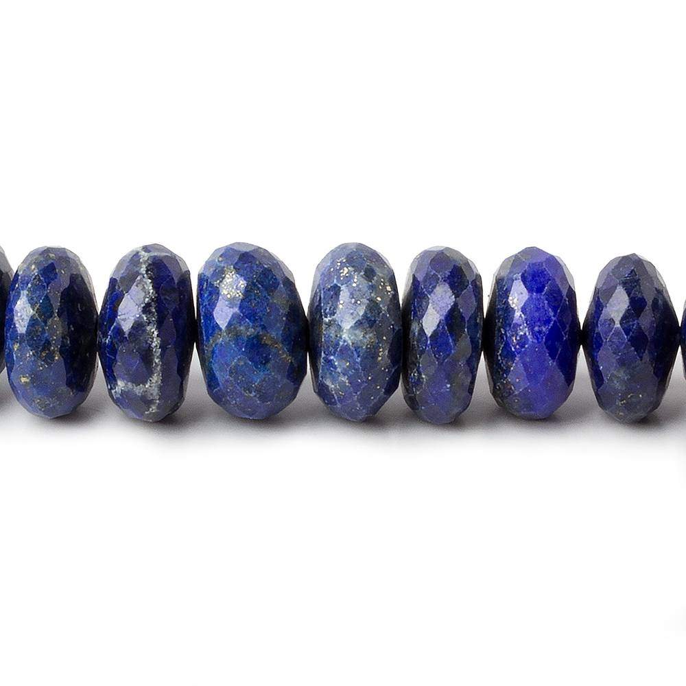 10-13mm Lapis Lazuli Faceted Rondelles 10 inch 43 pieces