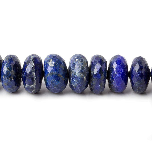 10-13mm Lapis Lazuli Faceted Rondelles 10 inch 43 pieces