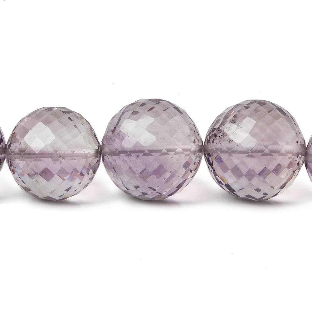 10-13mm Pink Amethyst faceted round beads 16 inch 36 pieces AAA