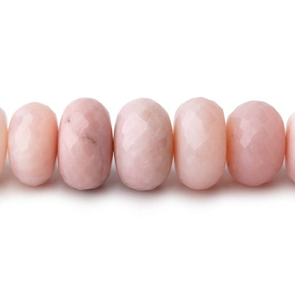10-11mm Pink Peruvian Opal Faceted Rondelle Beads 15 inch 58 pieces AAA