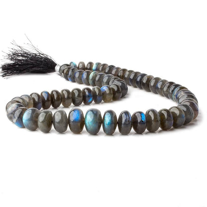 10-15mm Labradorite plain rondelle beads 17 inch 58 pieces AA