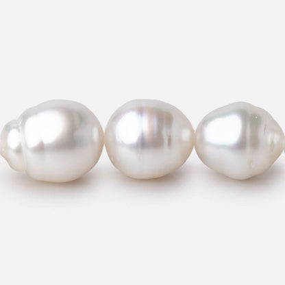 10-15mm White South Sea Saltwater Pearls 16 inch 33 Beads AA