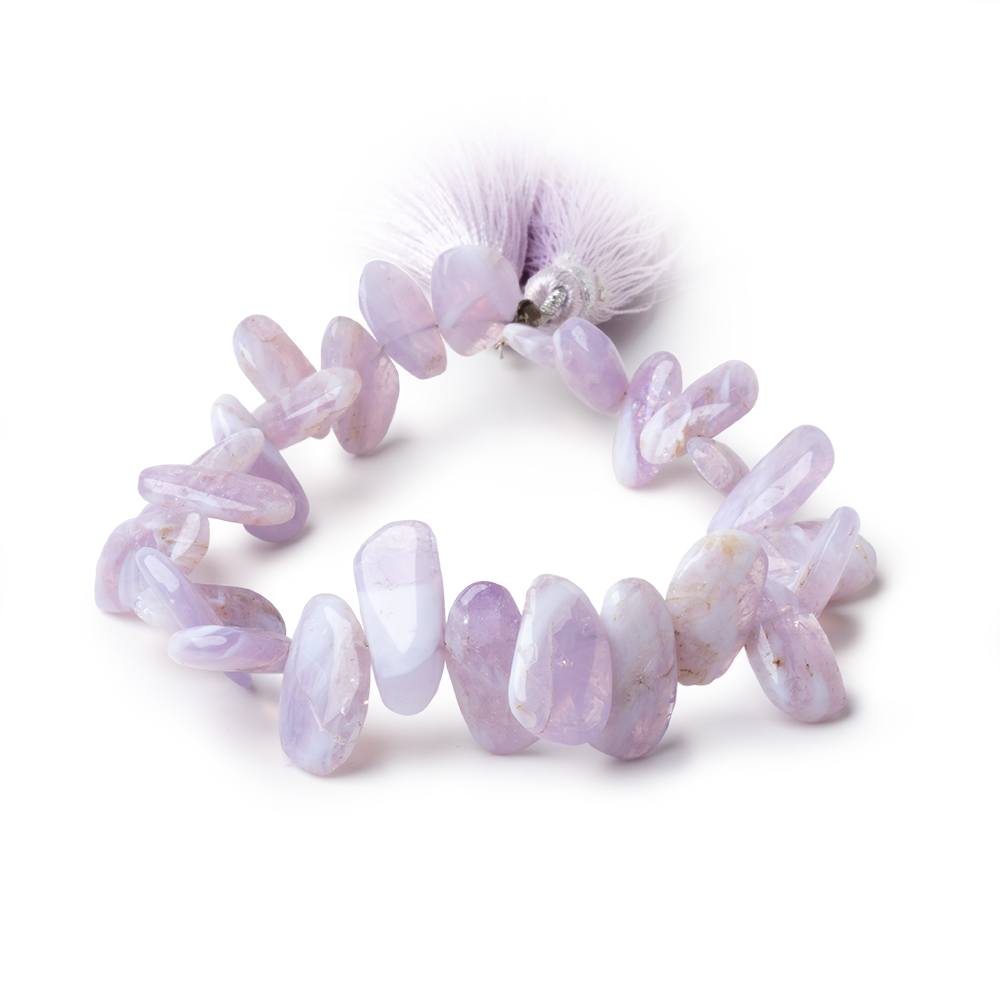 10-16mm Lavender Quartz Plain Freeform Beads 7.5 inch 28 pieces