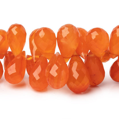 10-17mm Carnelian Faceted Tear Drop Beads 7 inch 60 pieces