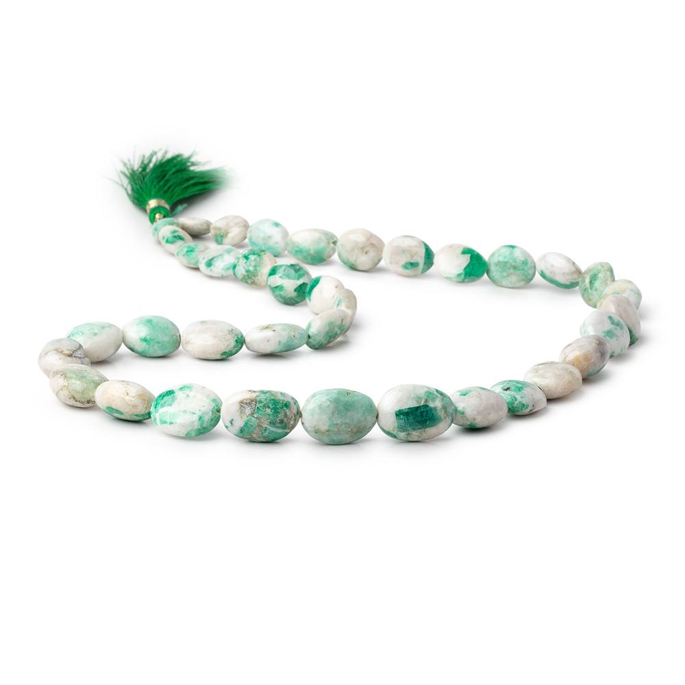 10-17mm Colombian Emerald in Matrix Plain Nuggets 20 inch 36 Beads