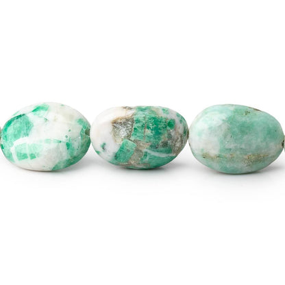 10-17mm Colombian Emerald in Matrix Plain Nuggets 20 inch 36 Beads