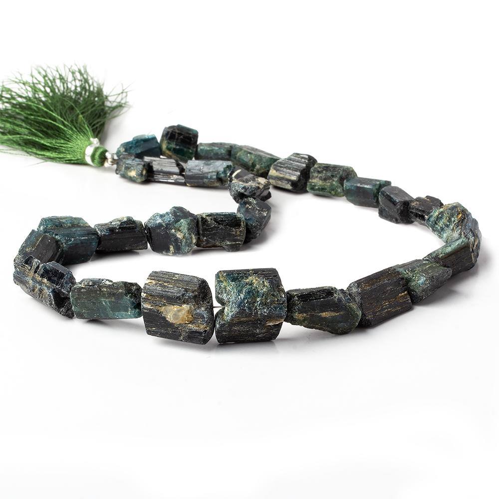 10-18mm Indicolite Tourmaline Beads Natural Crystals 30 pcs