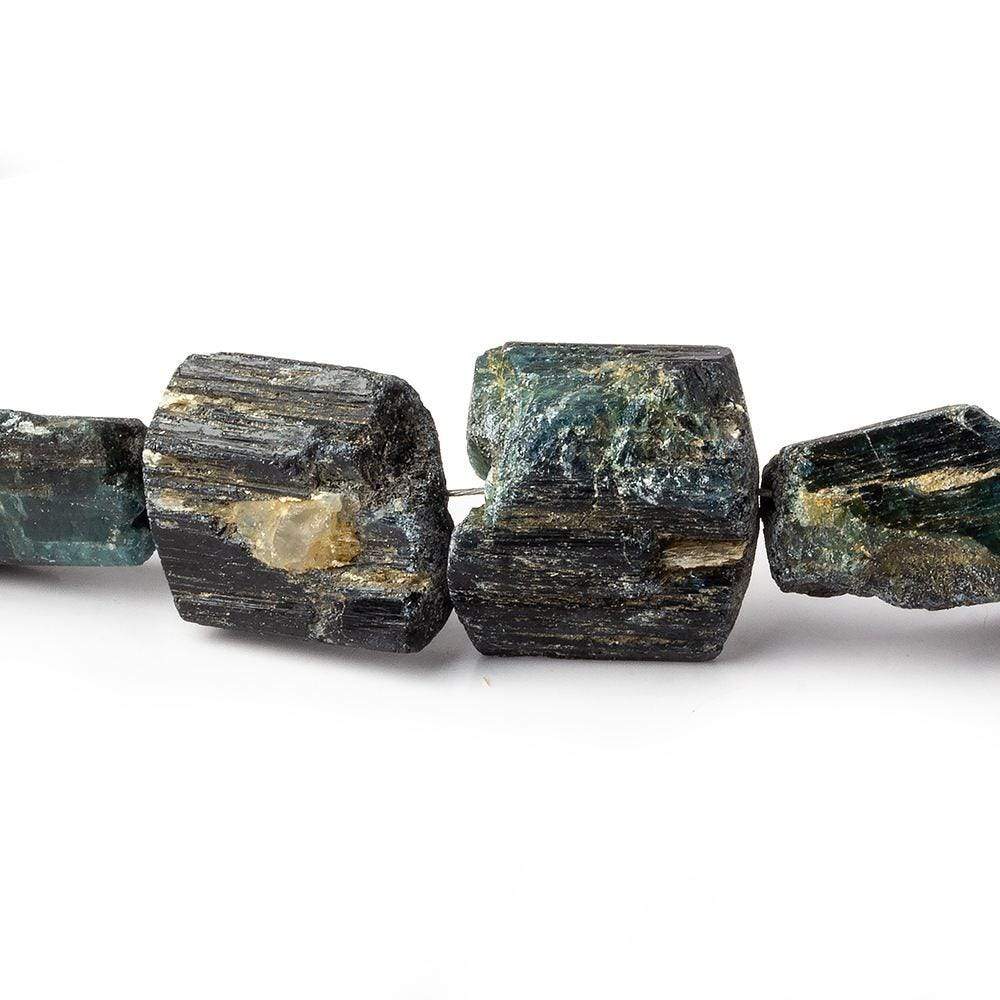 10-18mm Indicolite Tourmaline Beads Natural Crystals 30 pcs